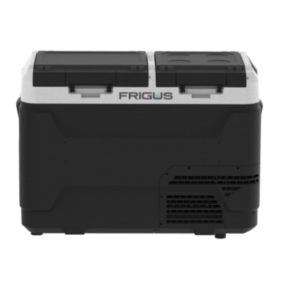 Frigus 40 Litre Çift Bölmeli Kompresörlü Portatif Araç Buzdolabı | Çift Kapak Oto Buzdolabı | -20°C Derin Dondurucu | Kamp Karavan Tip