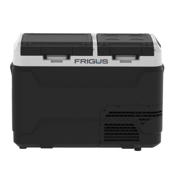 Frigus 40 Litre Çift Bölmeli Kompresörlü Portatif Araç Buzdolabı | Çift Kapak Oto Buzdolabı | -20°C Derin Dondurucu | Kamp Karavan Tip