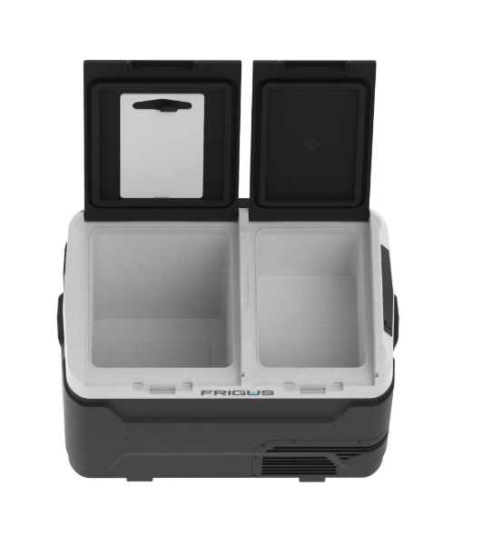 Frigus 40 Litre Çift Bölmeli Kompresörlü Portatif Araç Buzdolabı | Çift Kapak Oto Buzdolabı | -20°C Derin Dondurucu | Kamp Karavan Tip - Görsel 4