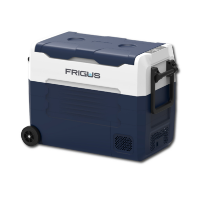 Frigus 55 Litre Kompresörlü Taşınabilir Araç Buzdolabı | Tek/Çift Bölmeli | -20°C Derin Dondurucu | Tekerlekli Kamp & Karavan Tipi Oto Buzdolabı