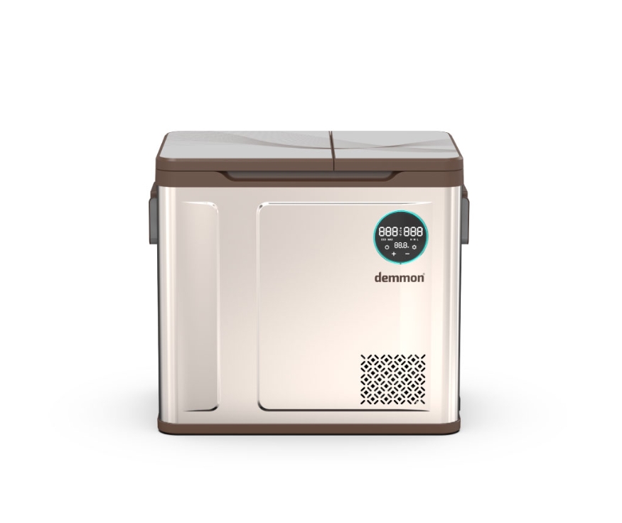 Demmon WXR55 Çift Bölmeli Araç İçi Buzdolabı 55 LT | 12V / 24V Kompresörlü Araç Buzdolabı - Görsel 2