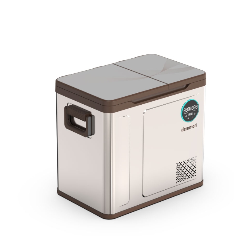 Demmon WXR55 Çift Bölmeli Araç İçi Buzdolabı 55 LT | 12V / 24V Kompresörlü Araç Buzdolabı - Görsel 5