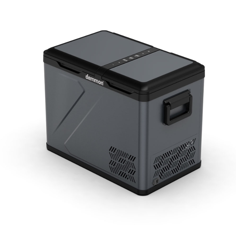 Demmon LXR45 Çift Bölmeli Araç İçi Buzdolabı 45 LT | 12V / 24V Kompresörlü Araç Buzdolabı