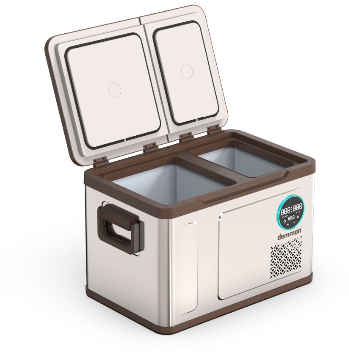 Demmon WXR35 Araç İçi Buzdolabı 35 LT | Çift Bölmeli 12V / 24V Kompresörlü Araç Buzdolabı - Görsel 3