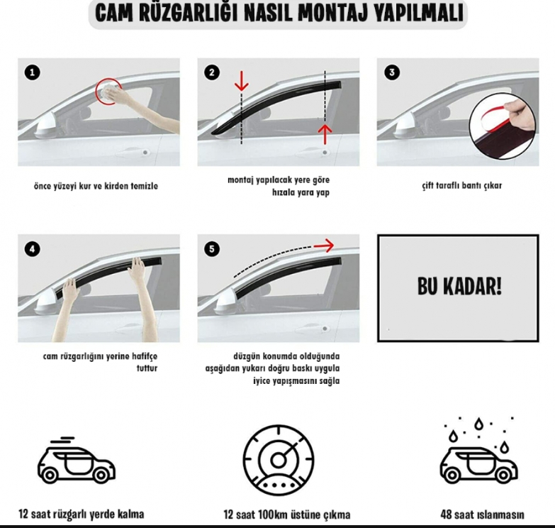 RENAULT MAGNUM Cam Yağmurluğu (2002 ve Üzeri) – Yan Cam Rüzgarlığı - Görsel 7