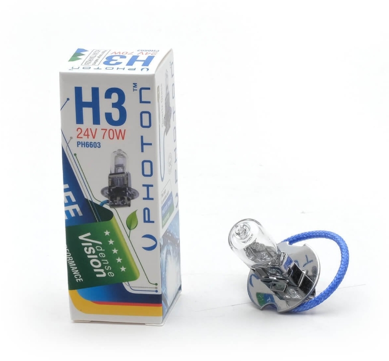 Photon H3 24V 70W Halojen Far Ampulü – Kamyon ve Tır Sis Farı Lambası