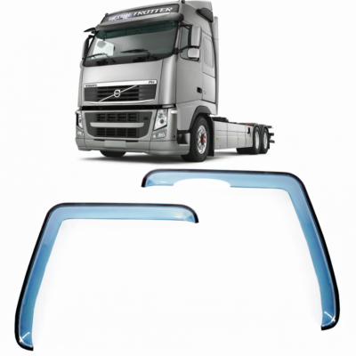 Volvo FH, FM ve FS (1994-2014) modellerine uyumlu cam yağmurluğu. Yağmur ve rüzgarı keserek konforlu ve sessiz sürüş sağlar.