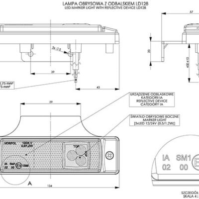 Alternative view of HORPOL LD 128 İşaret lambası