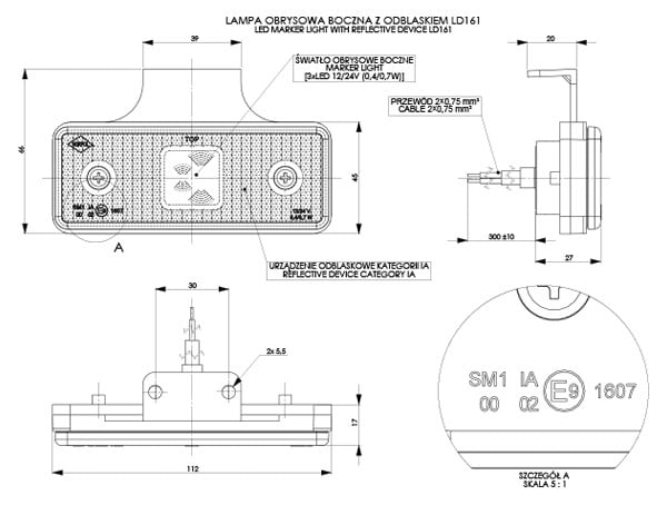 HORPOL LD 161 İşaret lambası - Görsel 2