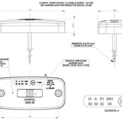 Alternative view of HORPOL LD 185 İşaret lambası