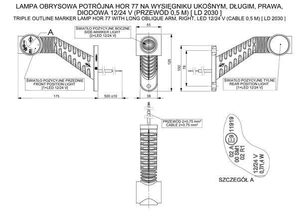 LD 2030 LED Marker Lamba sağ - Görsel 2