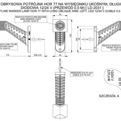 Alternative view of Horpol LD 2031 LED Marker Lamba Sol