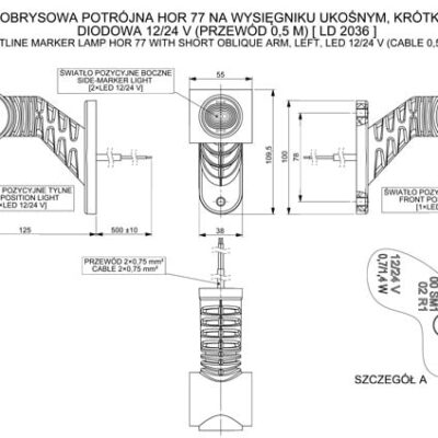 Alternative view of Horpol LD 2036 Sol LED Marker Lamba