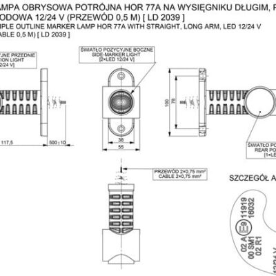 Alternative view of Horpol LD 2039 LED Marker Lamba