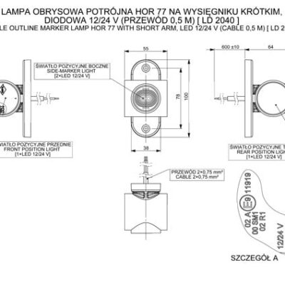 Alternative view of Horpol LD 2040 LED Marker Lamba