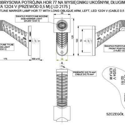 Alternative view of Horpol LD 2175 LED Obrys / Marker Lambası (Sol)