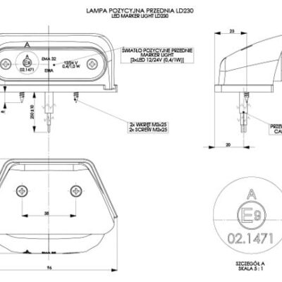 Alternative view of HORPOL LD 230 İşaret lambası