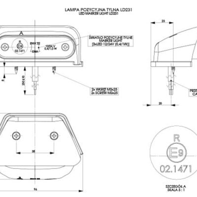 Alternative view of HORPOL LD 231 İşaret lambası