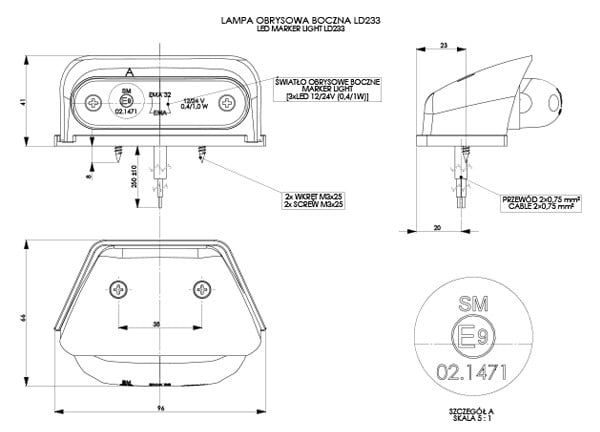 HORPOL LD 233 İşaret lambası - Görsel 2