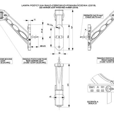 Alternative view of Horpol LD 518/L LED Yan Pozisyon / Marker Lamba (Sol)