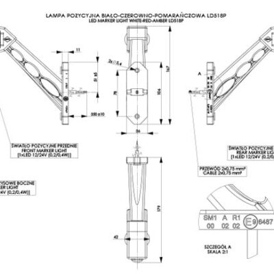 Alternative view of Horpol LD 518/P Sağ LED Marker Pozisyon Lambası 12V / 24V