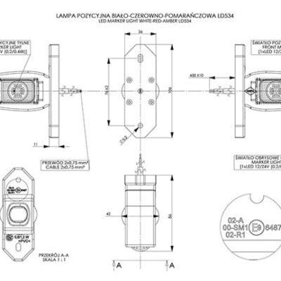 Alternative view of Horpol LD 534 LED Yan Pozisyon (Marker) Lambası