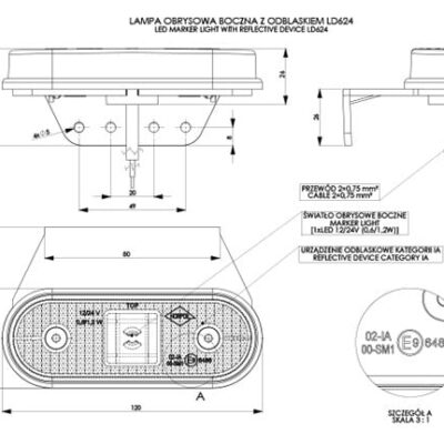 Alternative view of HORPOL LD 624 İşaret lambası