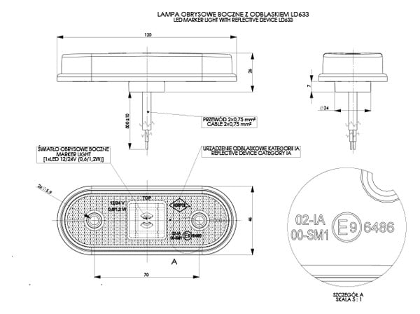 HORPOL LD 633 İşaret lambası - Görsel 2