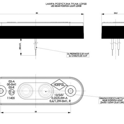 Alternative view of HORPOL LD 958 İşaret lambası