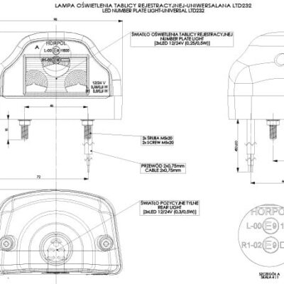 Alternative view of Horpol LTD 232 LED Plaka Aydınlatma Lambası