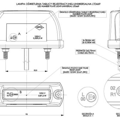 Alternative view of Horpol LTD 669 LED Plaka Aydınlatma Lambası