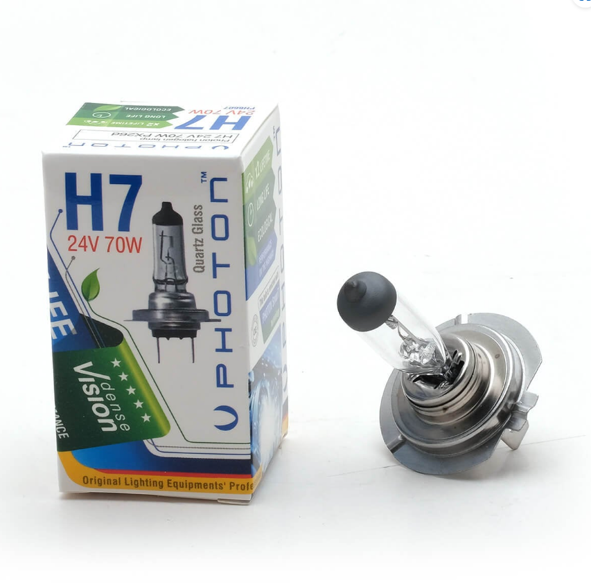 Photon H7 24V 70W Halojen Far Ampulü – Kamyon ve Tır Far Lambası