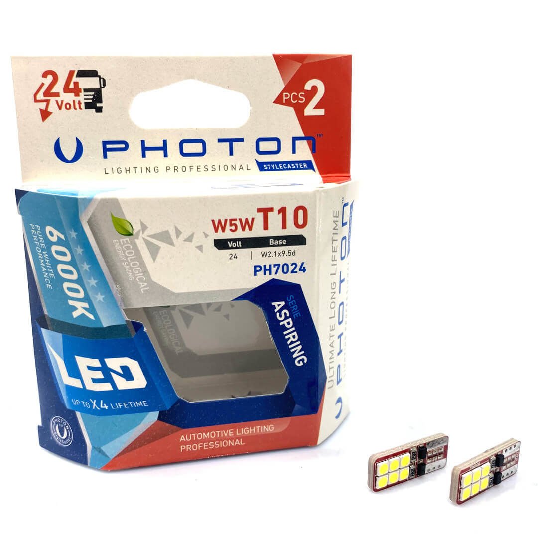 Photon T10 W5W 24V Beyaz Led